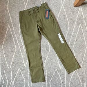 Old Navy Ultimate Slim Olive Gray Chinos 29 x 30